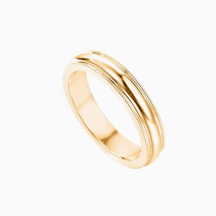 18k White Gold Mens Wedder