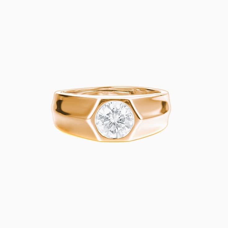 Drop Set Diamond mens wedder