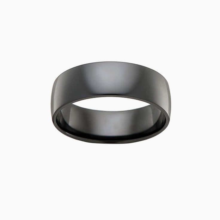 Classic CW Zirconium mens wedding ring