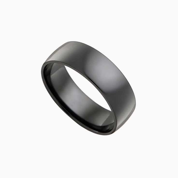 Classic CW Zirconium mens wedding ring