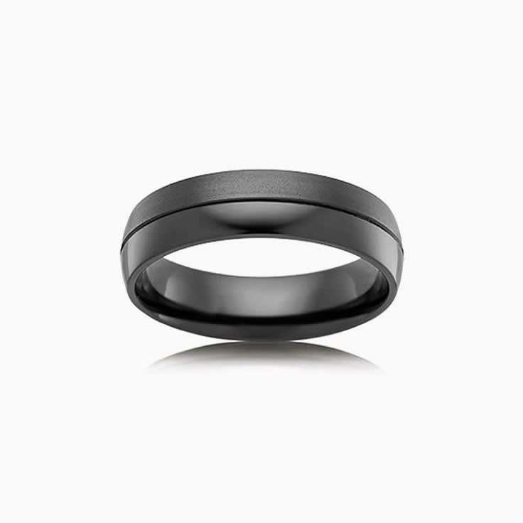 Polished and Brushed Mens Ring CW4440