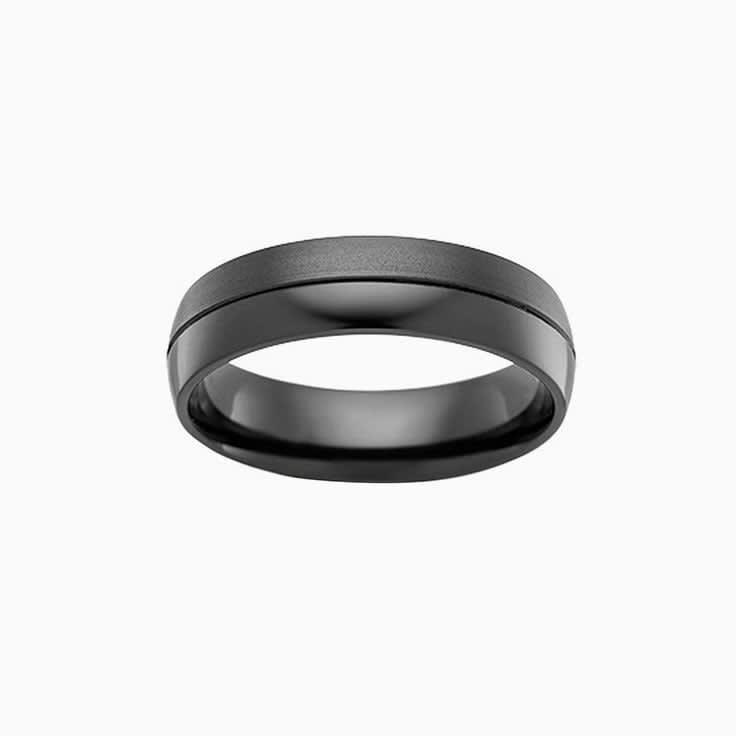 Polished and Brushed Mens Ring CW4440
