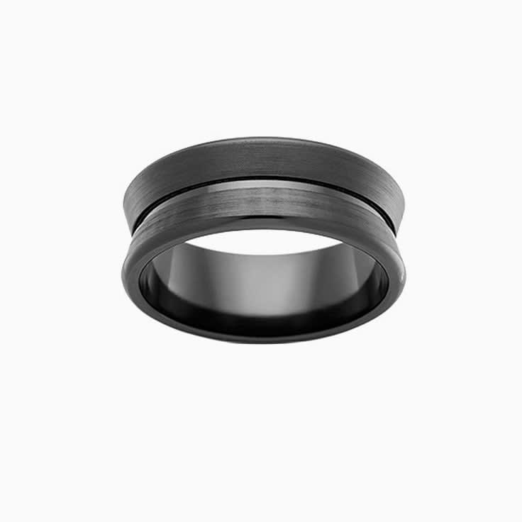 Zirconium mens wedding ring FB4434