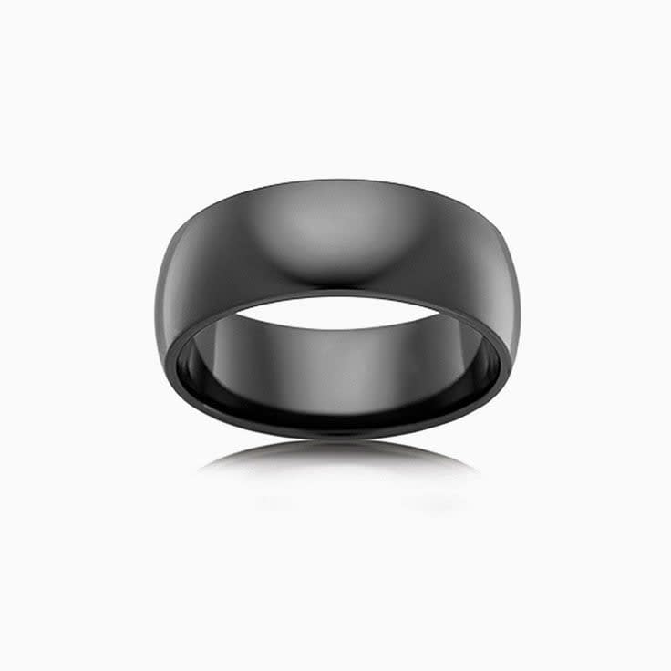 High dome zirconium ring