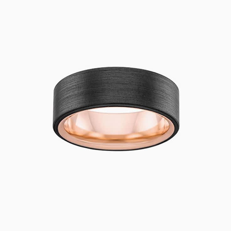 Matt finish Zirconium mens ring ZR4416