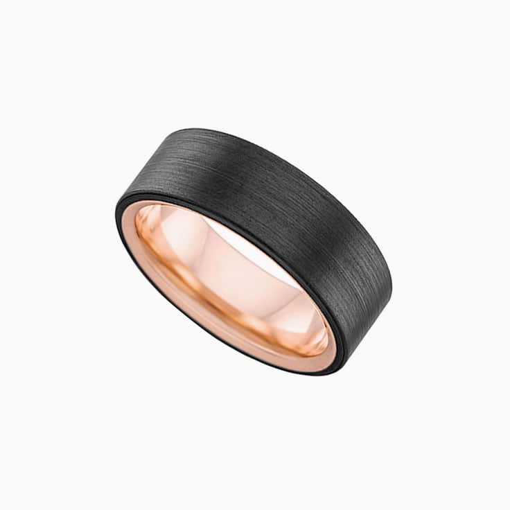 Matt finish Zirconium mens ring ZR4416