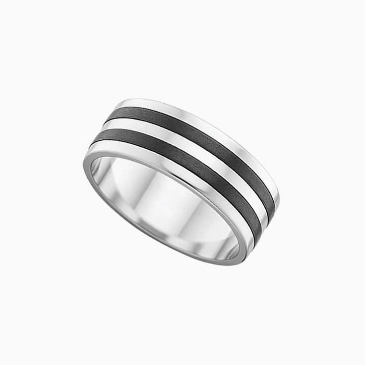 White gold and Zirconium ring ZRJ4409