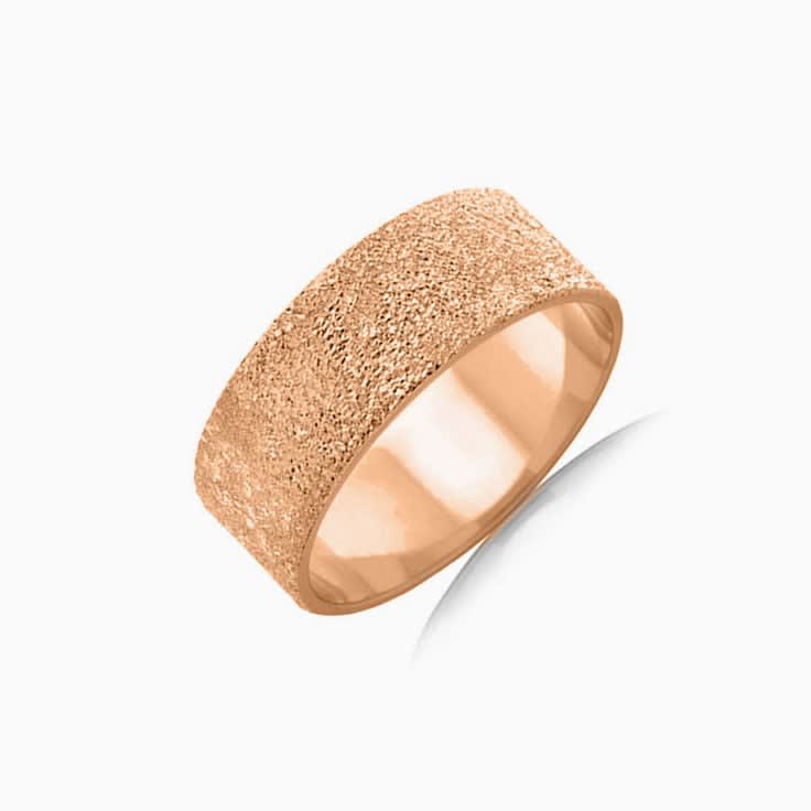 Carved Finish Mens Ring F3860