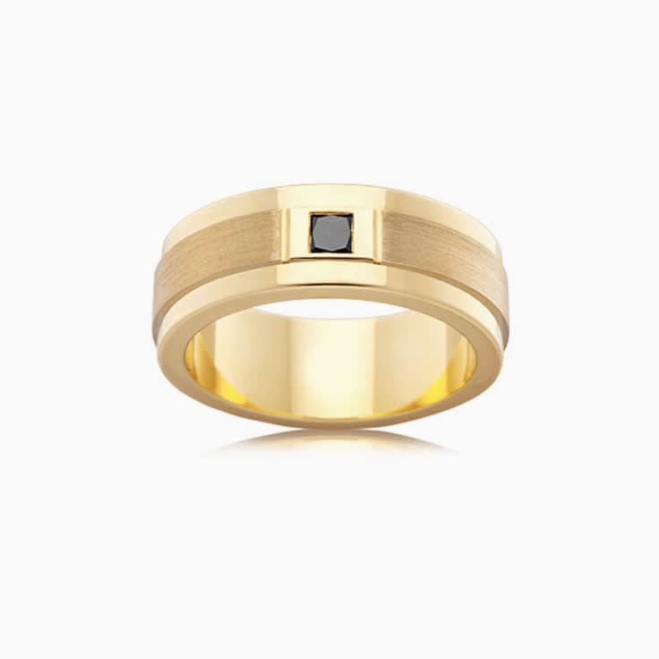 15point Black diamond ring F4286