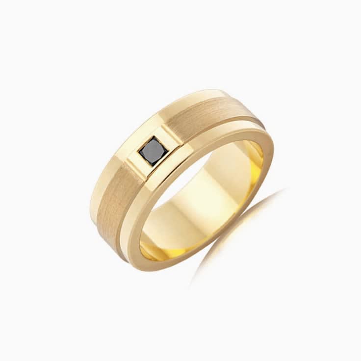 15point Black diamond ring F4286