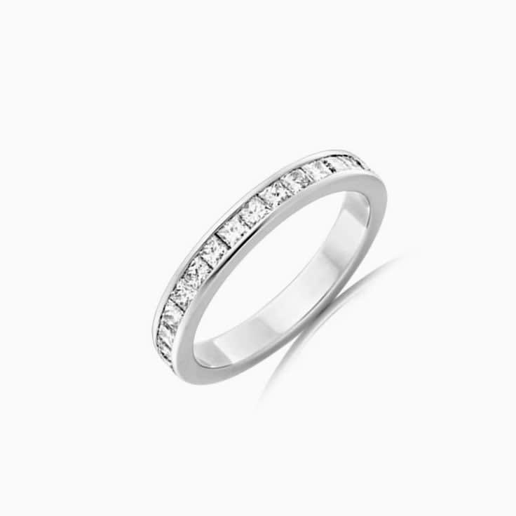 Princess cut channel set B4239