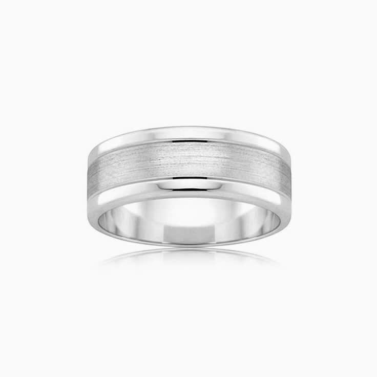 Centre Matt Wedding ring F2702