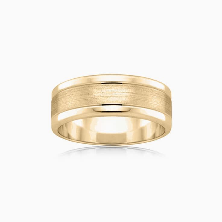 Centre Matt Wedding ring F2702