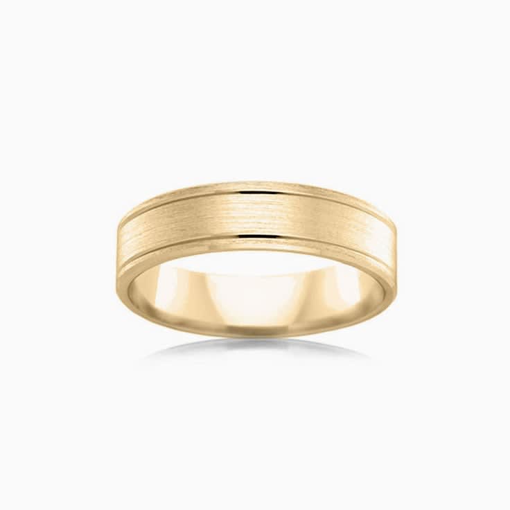 Matt finish Mens Wedding band F2774