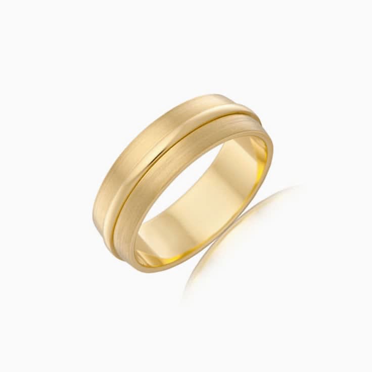 Matt finished Mens wedding ring J3504