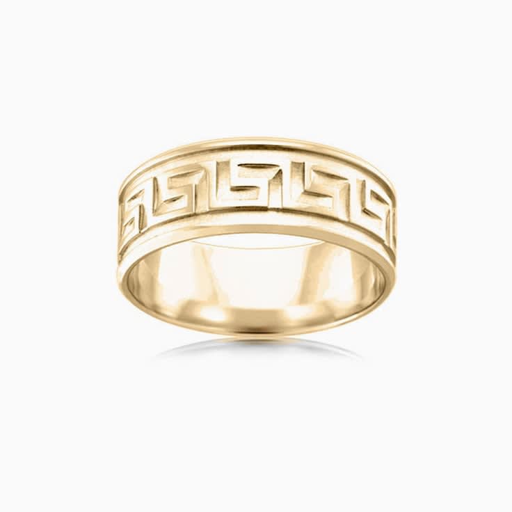 Meander Mens Wedding Ring FB2576