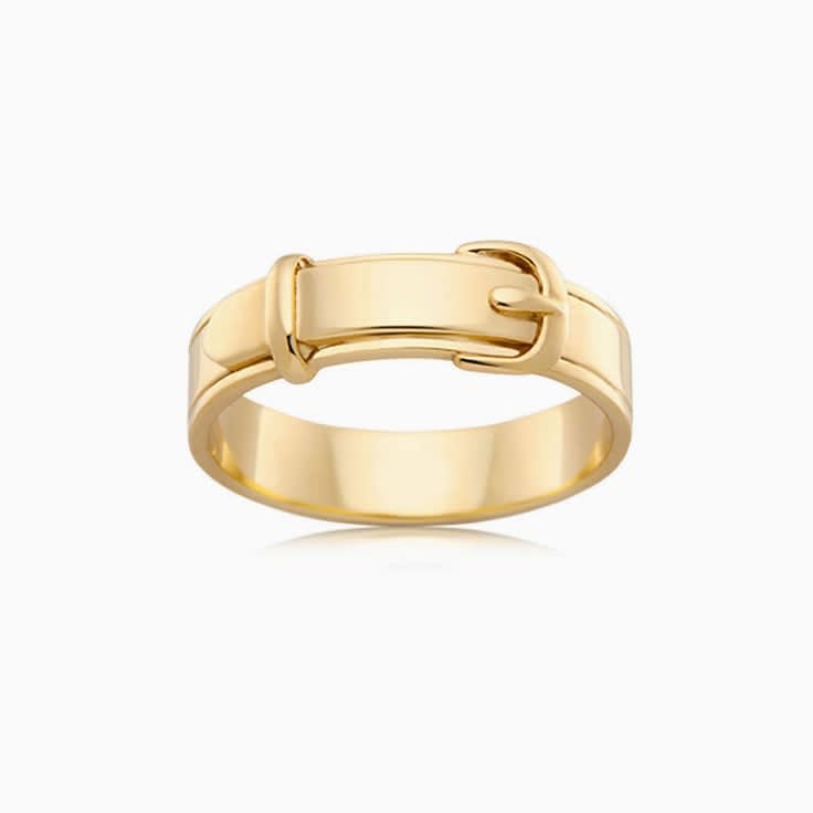 Buckle mens Wedding ring