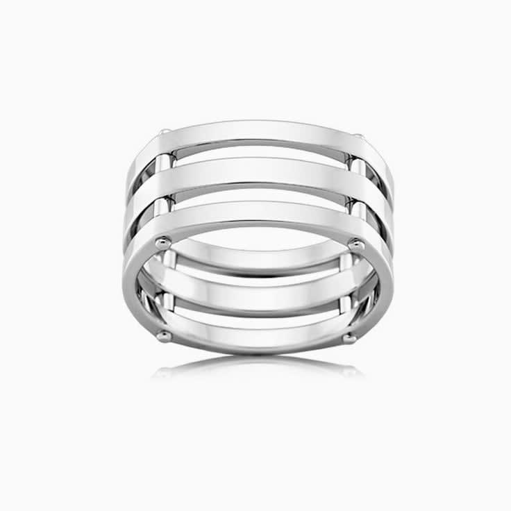 Three Band Mens Ring J3934