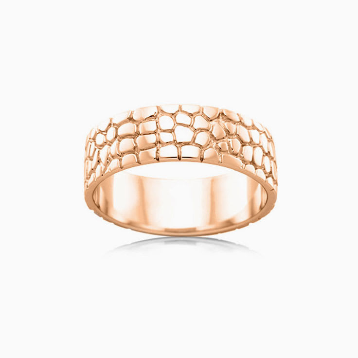 Carved Mens Wedding ring J1208