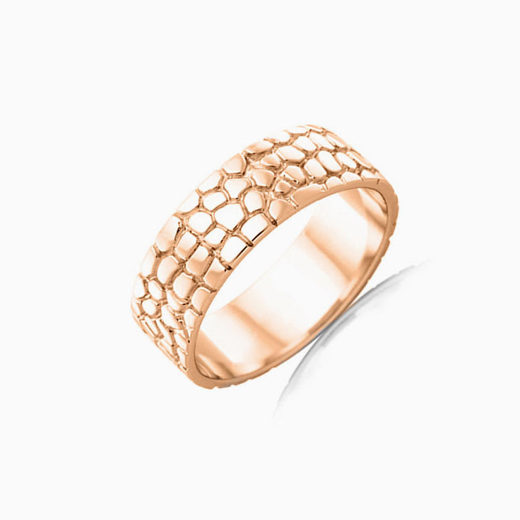 Carved Mens Wedding ring J1208