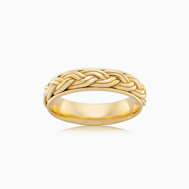 Double plated pattern ring J1482
