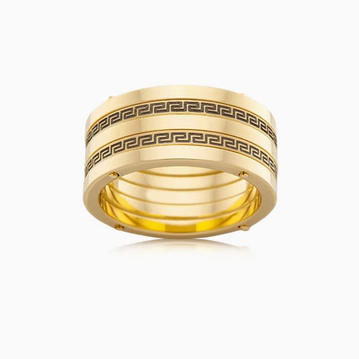 Meander Mens Wedding ring