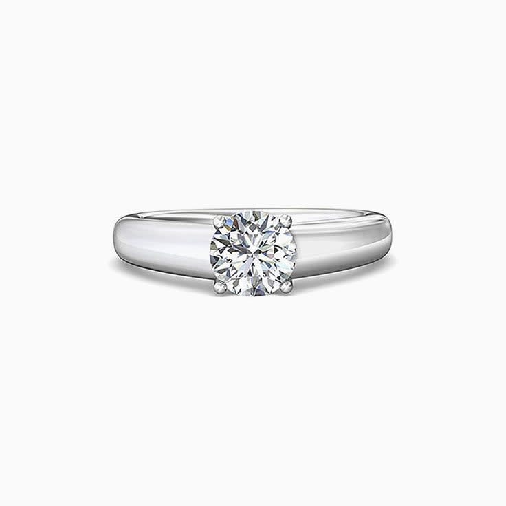 Classic Solitaire Diamond Engagement Band