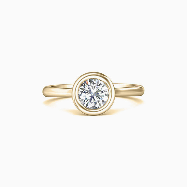 Classic Bezel Set Solitaire Engagement Ring