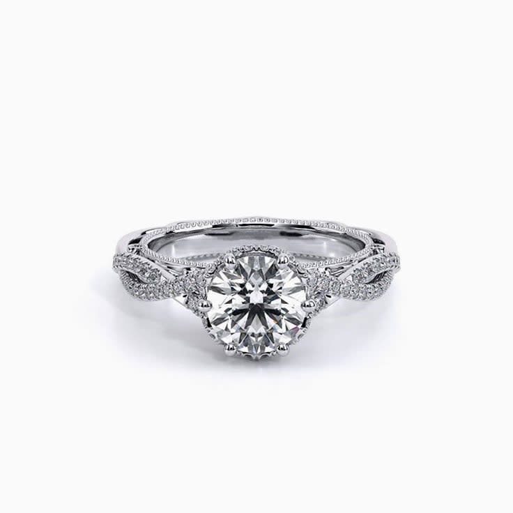 Infinity Diamond Engagement Pave Band
