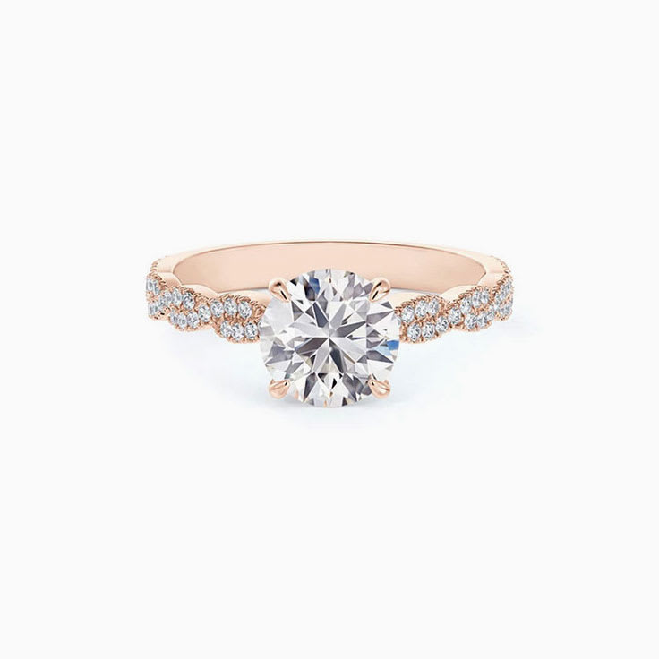 Diamond Infinity Solitaire Engagement Band
