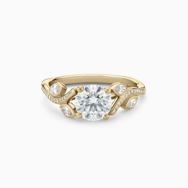 Pattern ladies engagement ring