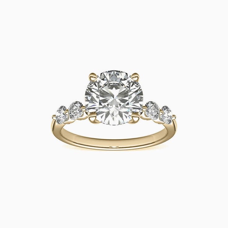 Classic Five Diamond Engagement Ring