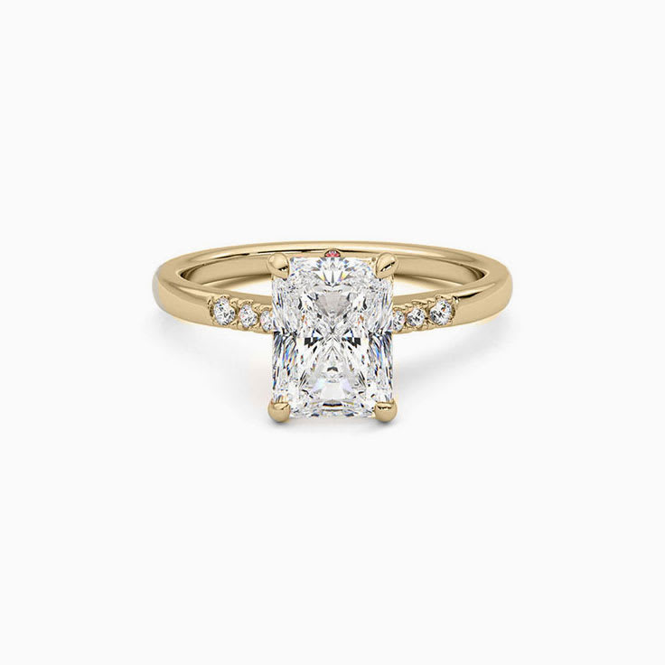 Radiant Cut Diamond Engagement Band