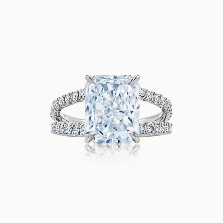Aquamarine engagement ring