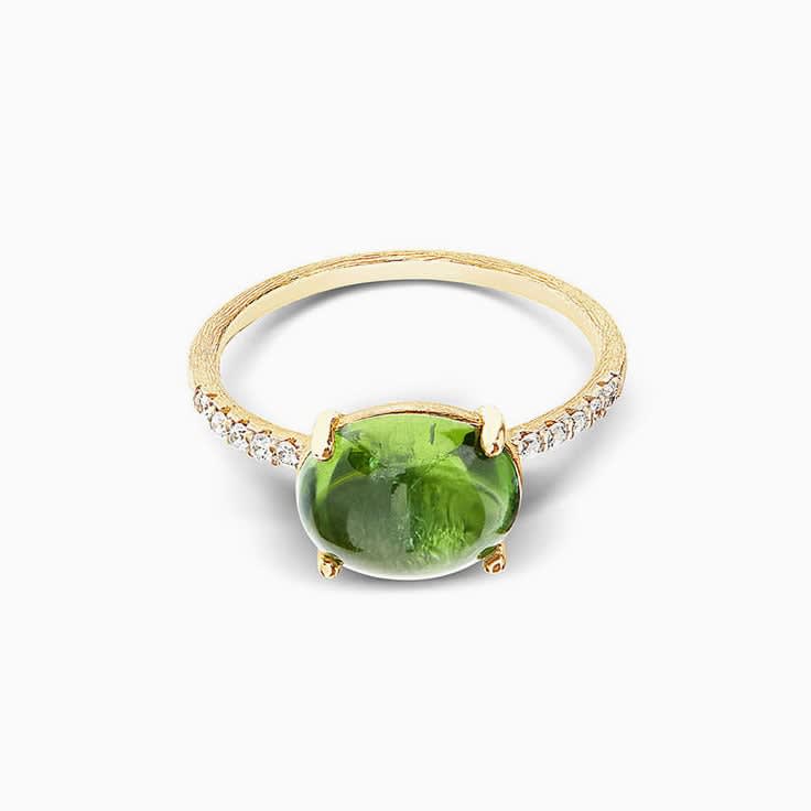 Green Tourmaline Ring