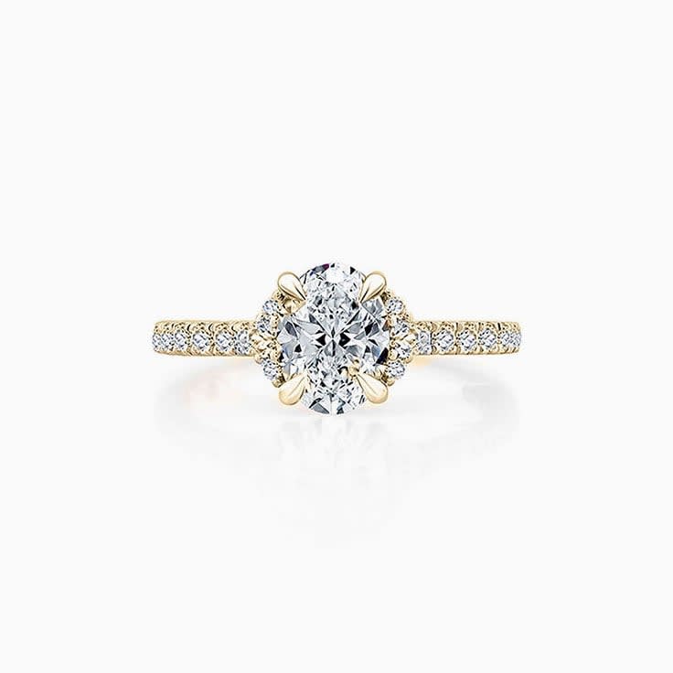 Oval Halo Engagement Ring