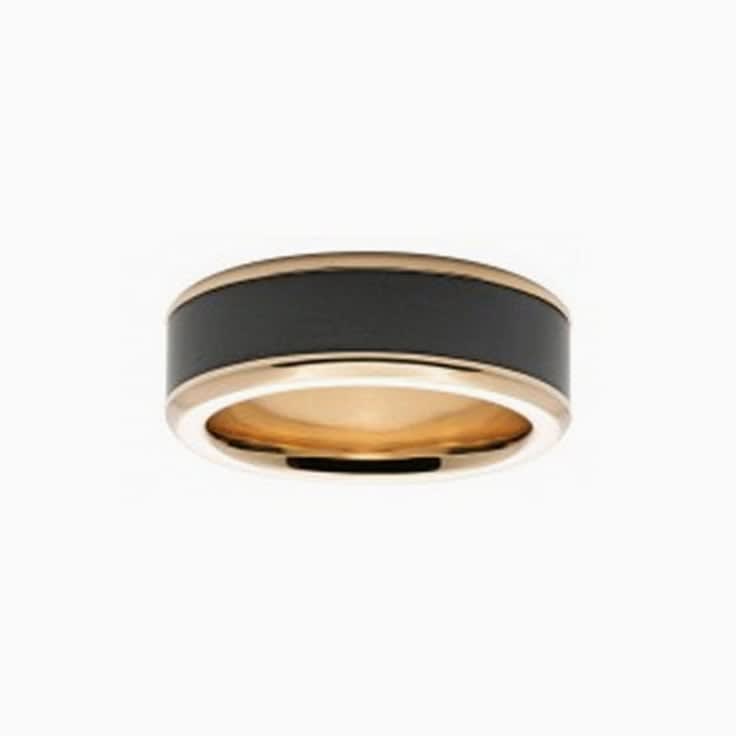 Classic Satin Reverse Inlay Elysium Ring