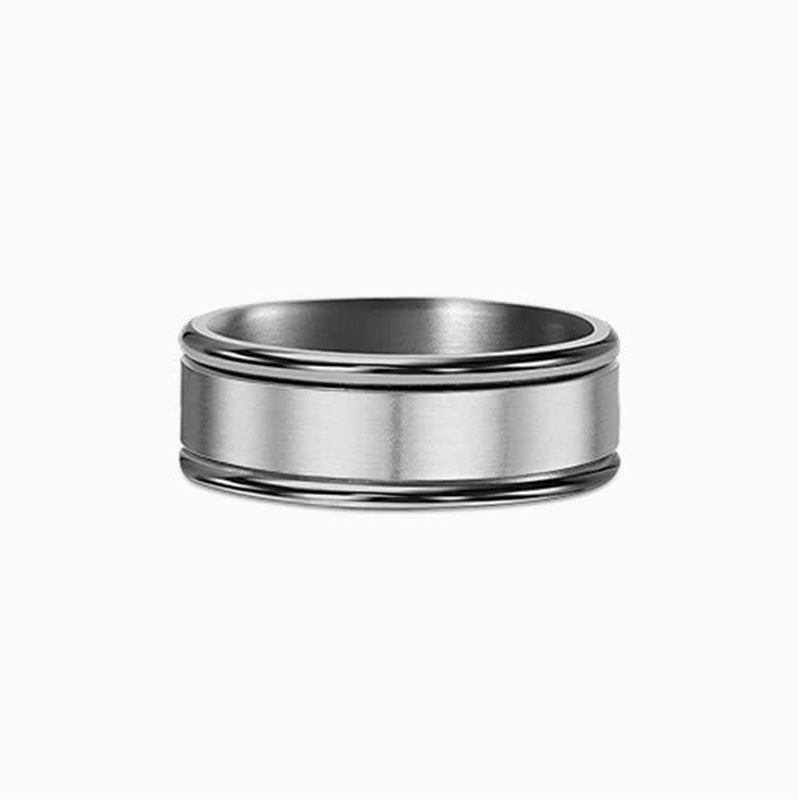 Tantalum And Gold Wedding Ring 589B05