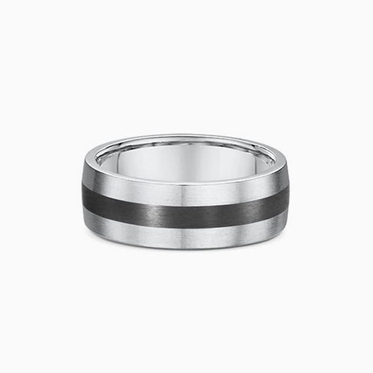 Tantalum And Gold Wedding Ring 816A07
