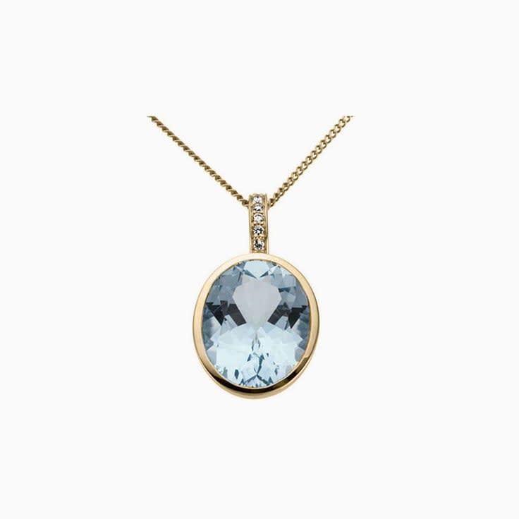 Blue Topaz Pendant