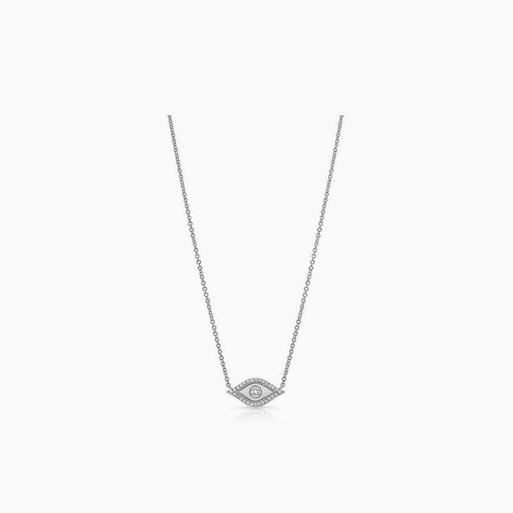 Diamond Evil Eye Necklace