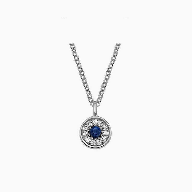 Round Evil Eye Necklace