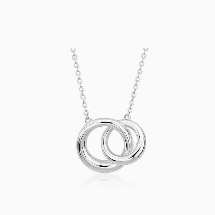 Plain Infinity Ring Necklace