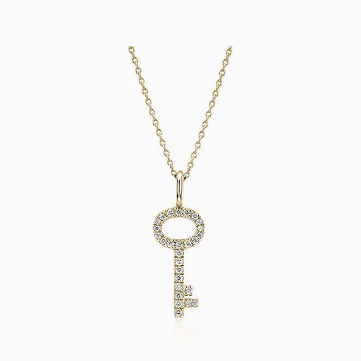 Classic Diamond Key Pendant