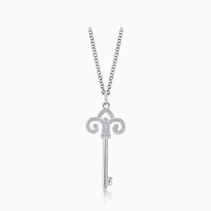 Diamond Key Necklace
