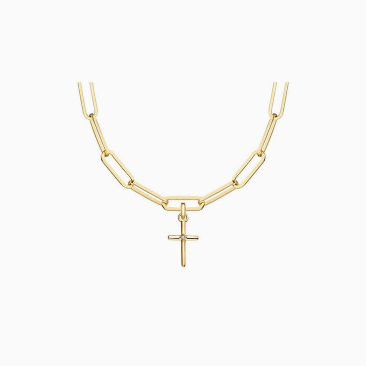 Drop Set Diamond Cross