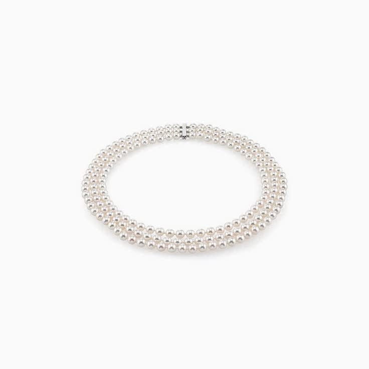 Three Strand Pearl Necklace