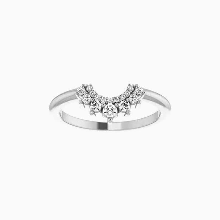 Tiara Band With Round Diamonds