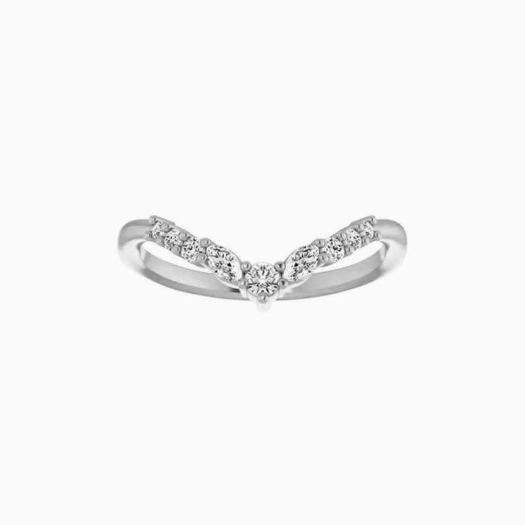 Round And Marquise Diamond Ring