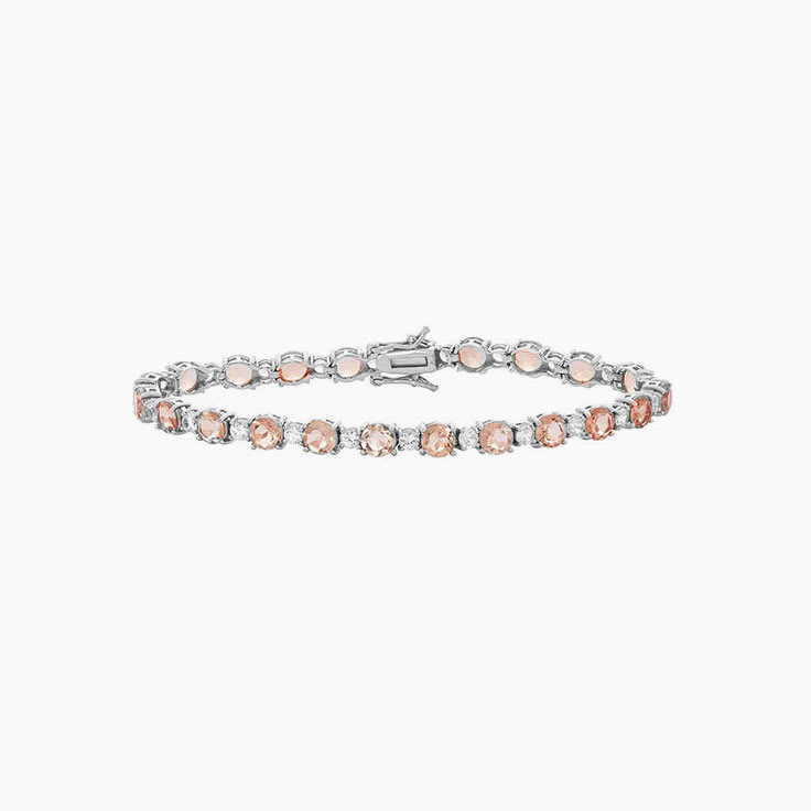 Morganite Mini Gemstone Bracelet — Sivana